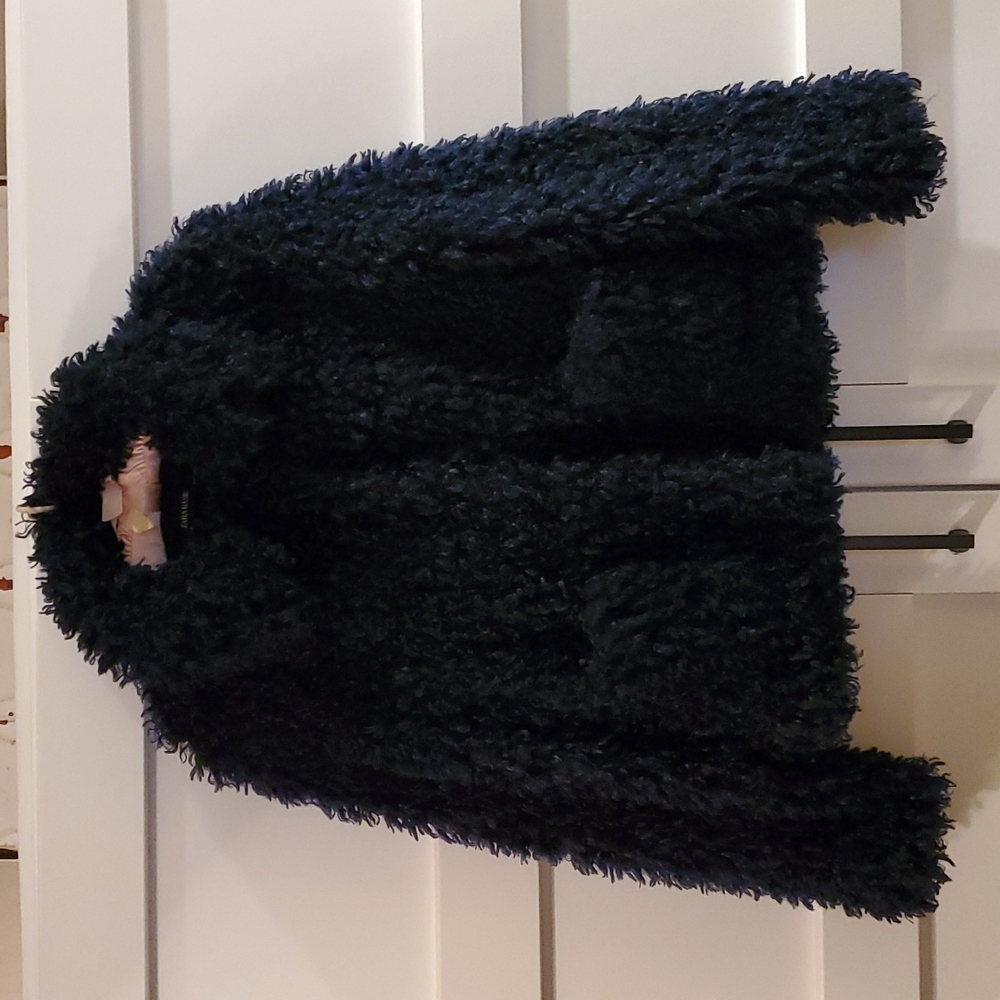 NWOT Zara Teddy Bear Coat